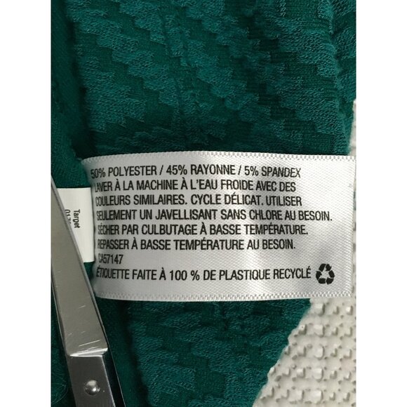 Mossimo Supply Co Teal Chevron Sleeveless Womens Dress XL Teal Chevron Sleeveles - Picture 11 of 13